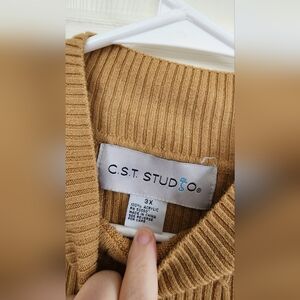 Women's Tan Sweater Size 3x
